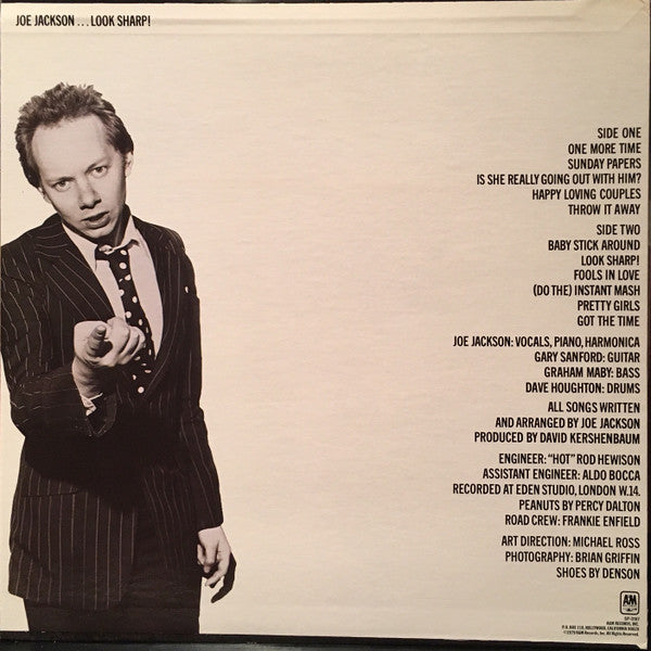 Joe Jackson : Look Sharp! (LP, Album, RE, R -)