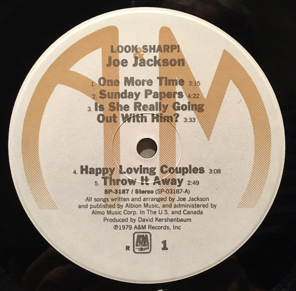 Joe Jackson : Look Sharp! (LP, Album, RE, R -)