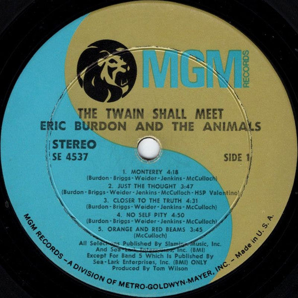 Eric Burdon & The Animals : The Twain Shall Meet (LP, Album, H.V)