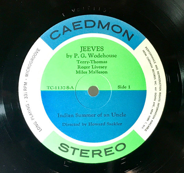 P.G. Wodehouse, Terry-Thomas, Roger Livesey : P.G. Wodehouse Jeeves (LP)