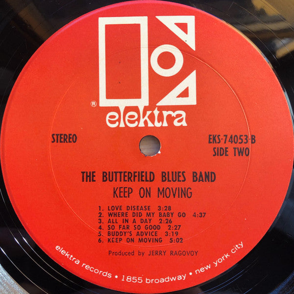 The Butterfield Blues Band* : Keep On Moving (LP, Album, CTH)