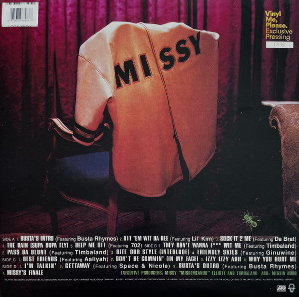 Missy "Misdemeanor" Elliott* : Supa Dupa Fly (2xLP, Album, Club, Ltd, Num, RE, Yel)