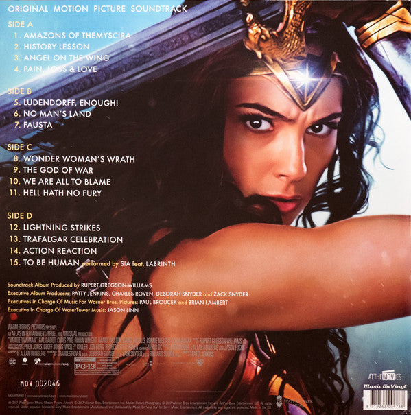 Rupert Gregson-Williams : Wonder Woman (Original Motion Picture Soundtrack) (2xLP, Album, Ltd, Num, Gol)