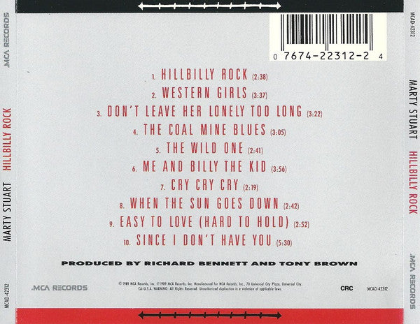 Marty Stuart : Hillbilly Rock (CD, Album)