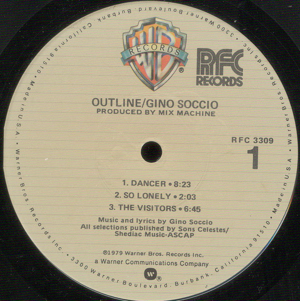 Gino Soccio : Outline (LP, Album, Jac)