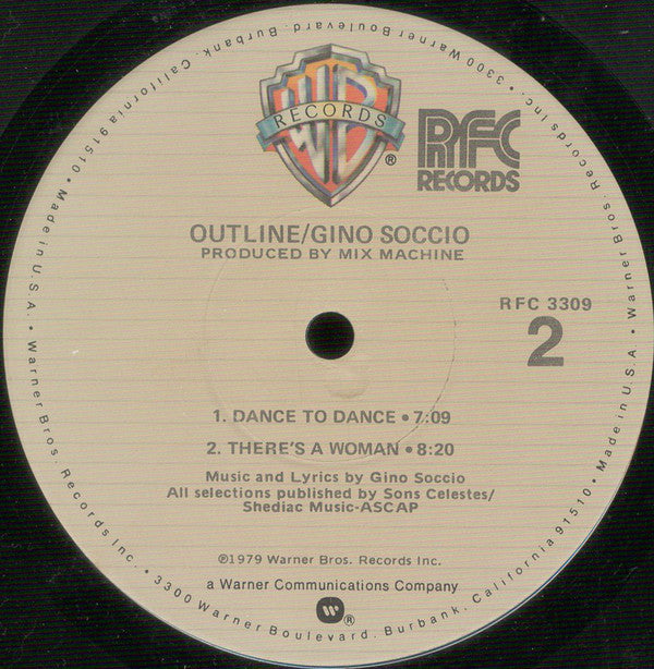 Gino Soccio : Outline (LP, Album, Jac)