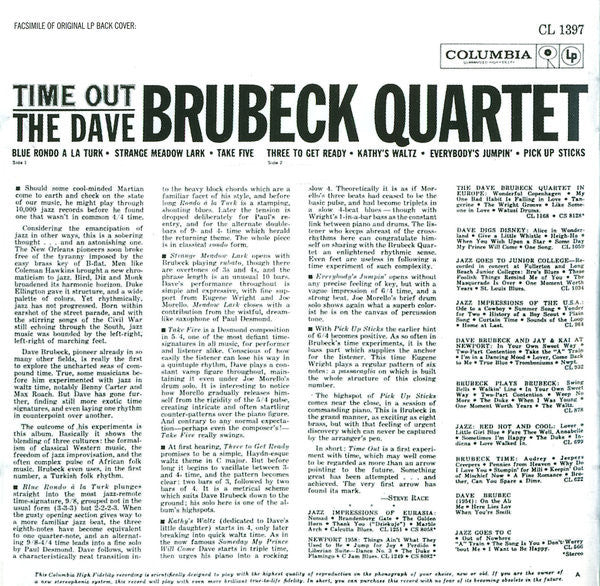 The Dave Brubeck Quartet : Time Out (CD, Album, RE, RM)
