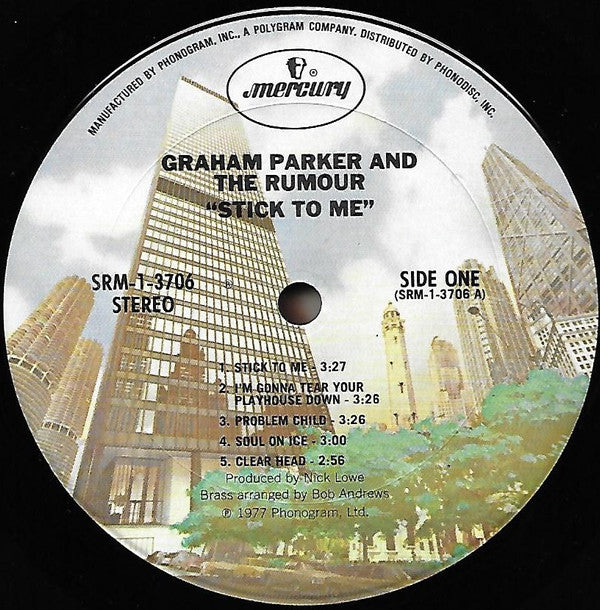 Graham Parker And The Rumour : Stick To Me (LP, Album, Pit)