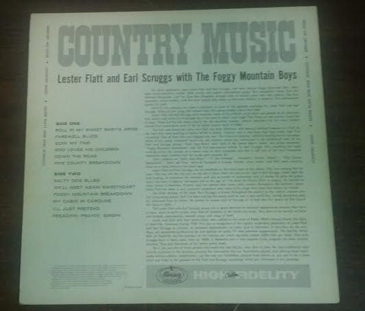 Lester Flatt And Earl Scruggs* And The Foggy Mountain Boys : Country Music (LP, Album, Tra)