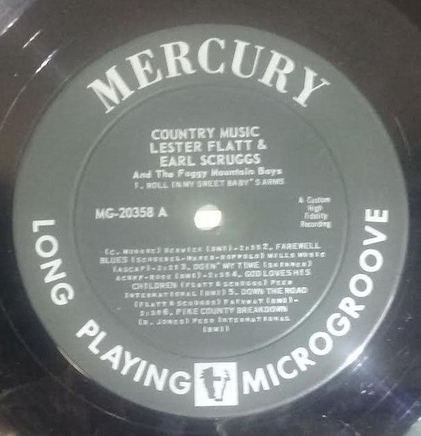 Lester Flatt And Earl Scruggs* And The Foggy Mountain Boys : Country Music (LP, Album, Tra)