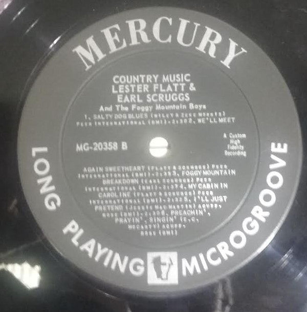 Lester Flatt And Earl Scruggs* And The Foggy Mountain Boys : Country Music (LP, Album, Tra)