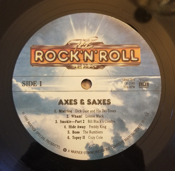 Various : Axes & Saxes: The Great Instrumentals (2xLP, Comp, RM)