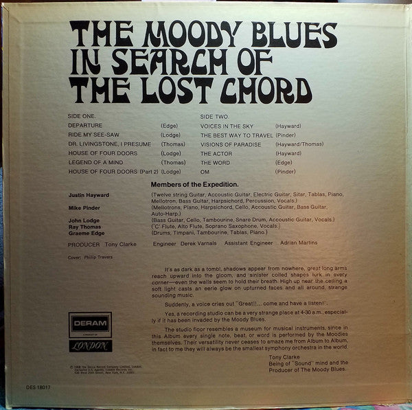The Moody Blues : In Search Of The Lost Chord (LP, Album, Club, CRC)