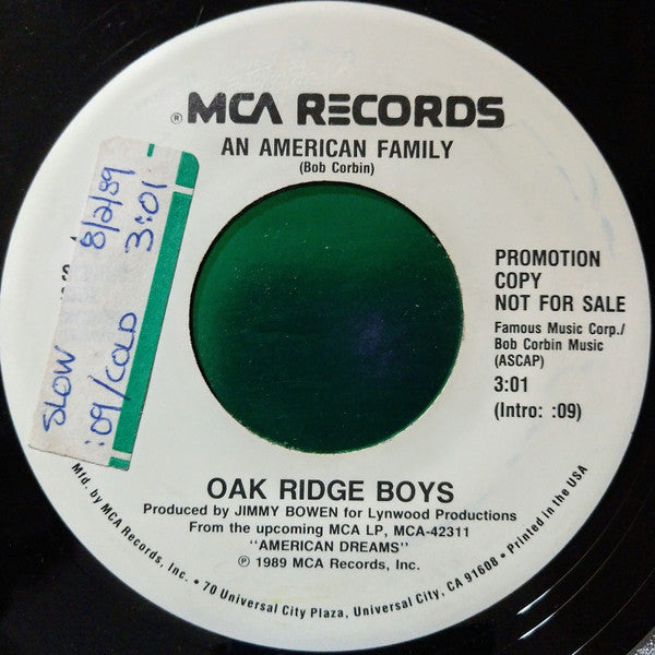 Oak Ridge Boys* : An American Family (7", Promo)