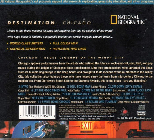 Various : National Geographic: Destination Chicago (CD, Comp)