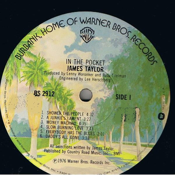 James Taylor (2) : In The Pocket (LP, Album, Win)