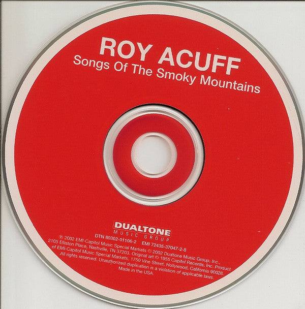 Roy Acuff And His Smoky Mountain Boys : Songs Of The Smoky Mountains (CD, RE, RM)