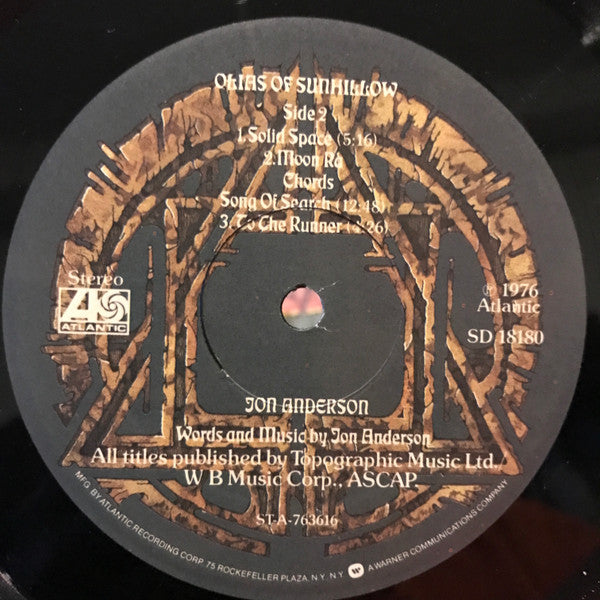Jon Anderson : Olias Of Sunhillow (LP, Album, PRC)