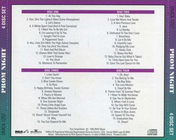 Various : Prom Night (4xCD, Comp)