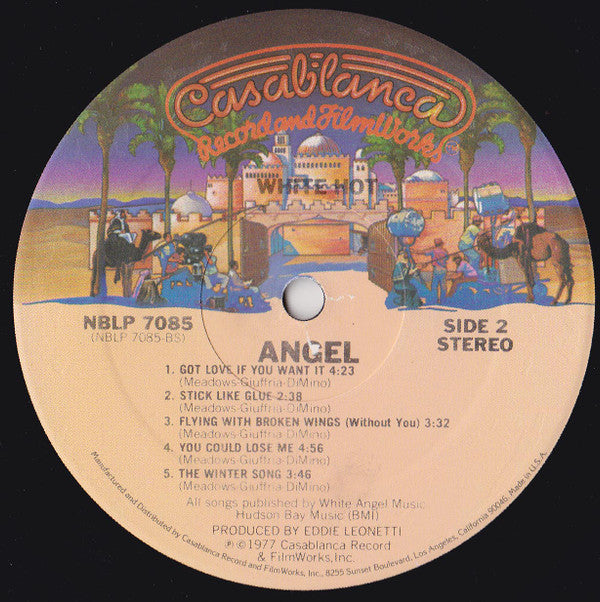 Angel (24) : White Hot (LP, Album, PRC)