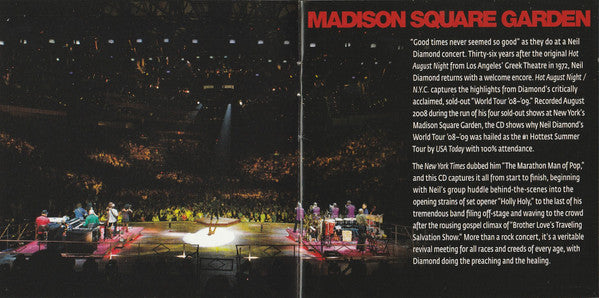 Neil Diamond : Hot August Night / NYC (Live From Madison Square Garden) (2xCD, Comp, RE)