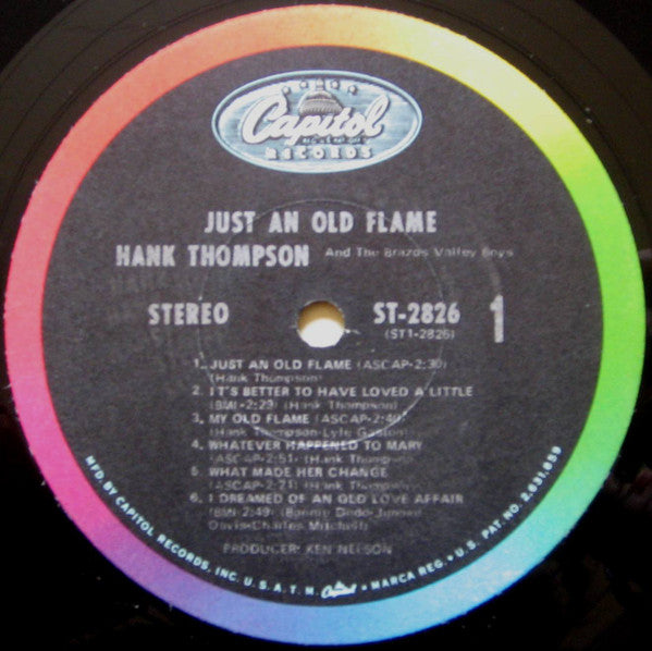 Hank Thompson And His Brazos Valley Boys : Just An Old Flame (LP, Album, Jac)