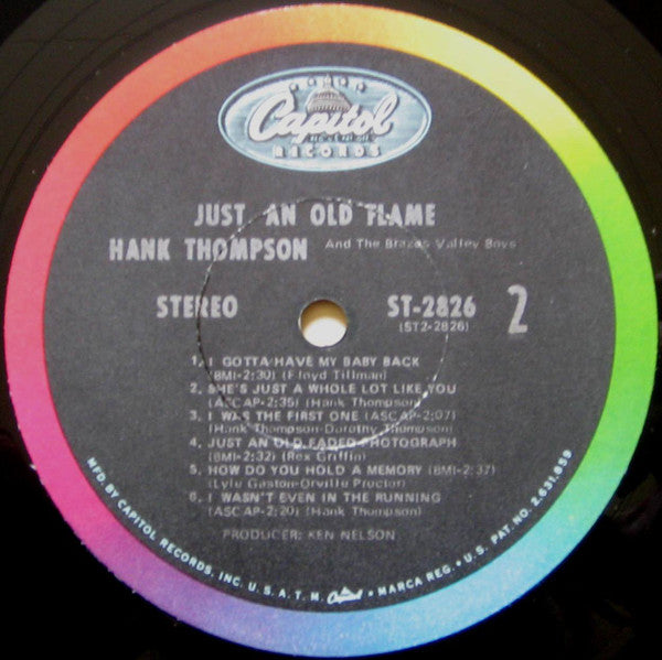 Hank Thompson And His Brazos Valley Boys : Just An Old Flame (LP, Album, Jac)