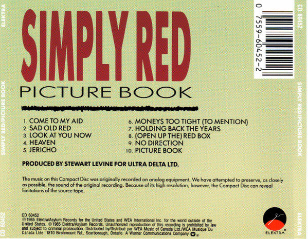 Simply Red : Picture Book (CD, Album)