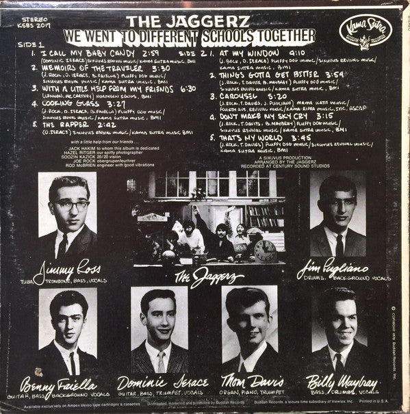 The Jaggerz : We Went To Different Schools Together (LP, Album, Son)