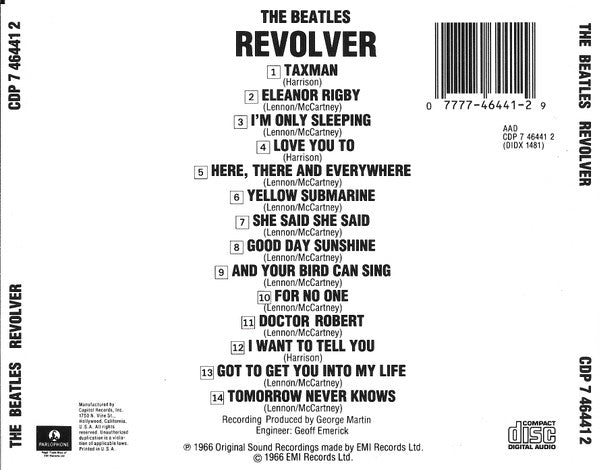 The Beatles : Revolver (CD, Album, RE, RP, Lon)