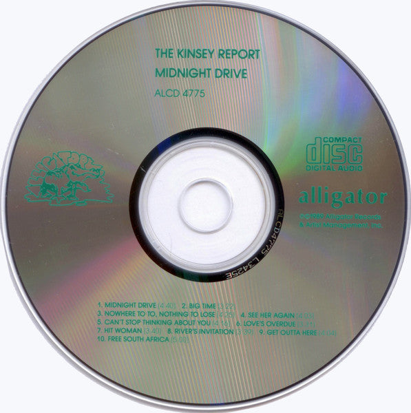 The Kinsey Report : Midnight Drive (CD, Album)