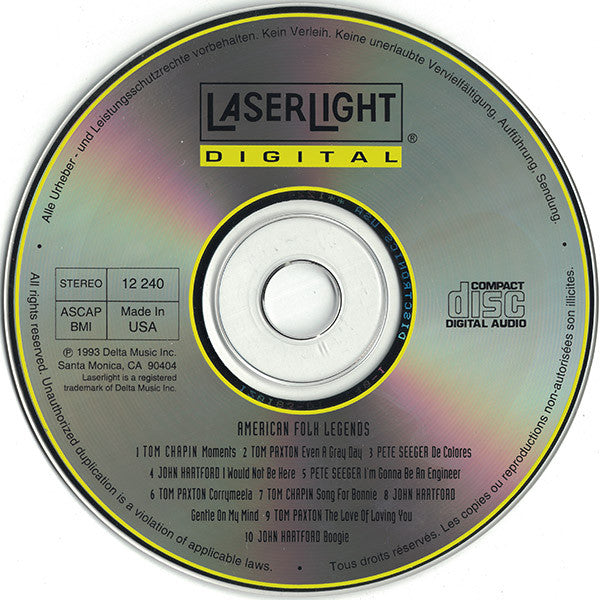 Various : American Folk Legends (CD, Comp)