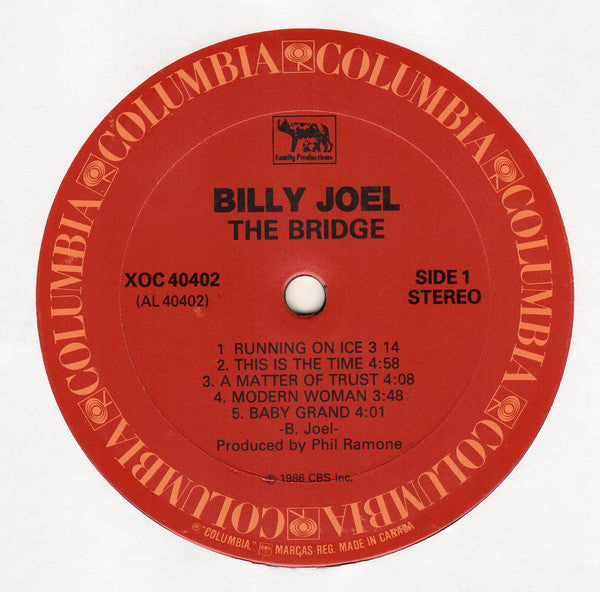 Billy Joel : The Bridge (LP, Album, RE)