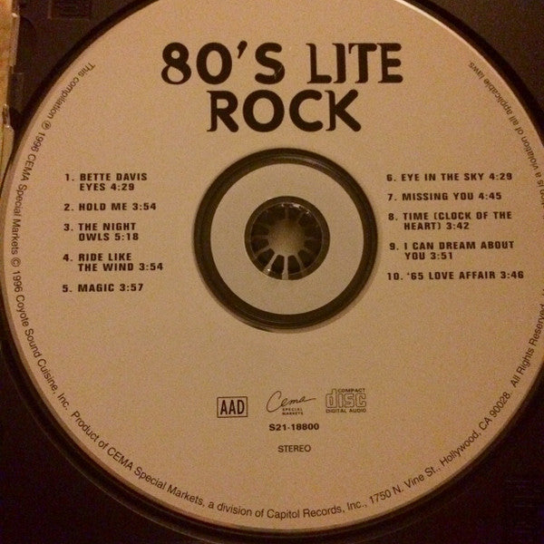Various : Rock The Planet: 80's Lite Rock (CD, Comp)