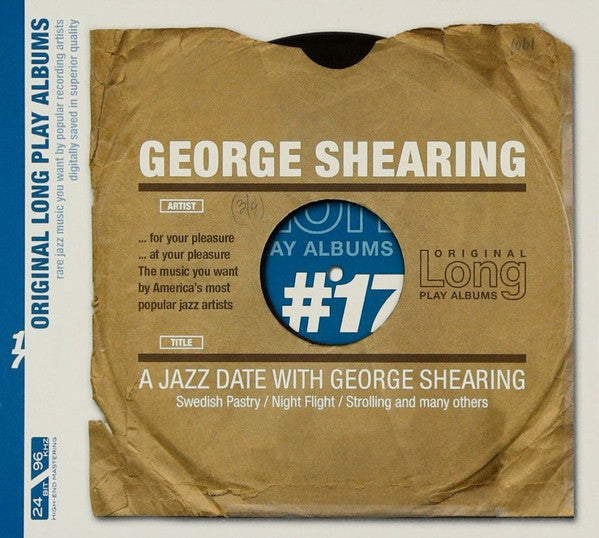 George Shearing : A Jazz Date With George Shearing (CD, Album, Comp, Mono, RE, Dig)