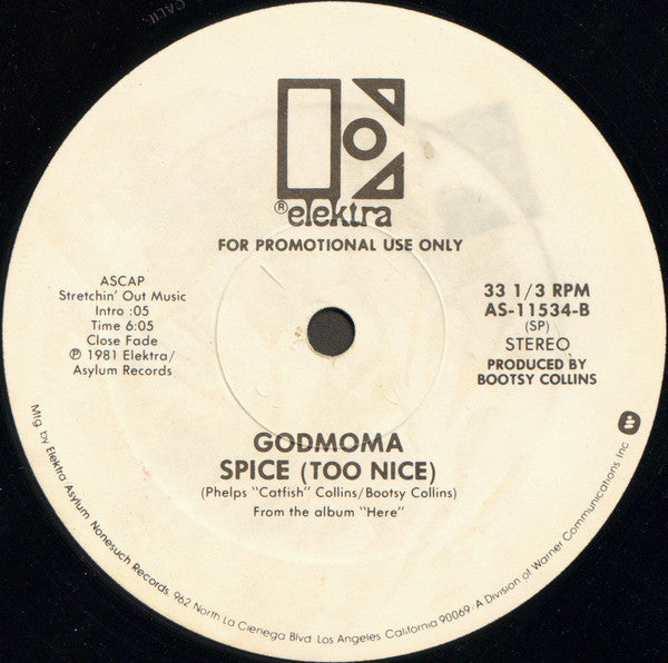 Godmoma : Taste Of Magic / Spice (Too Nice) (12", Promo)