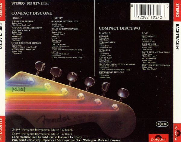 Eric Clapton : Backtrackin' (22 Tracks Spanning The Career Of A Rock Legend) (2xCD, Comp)
