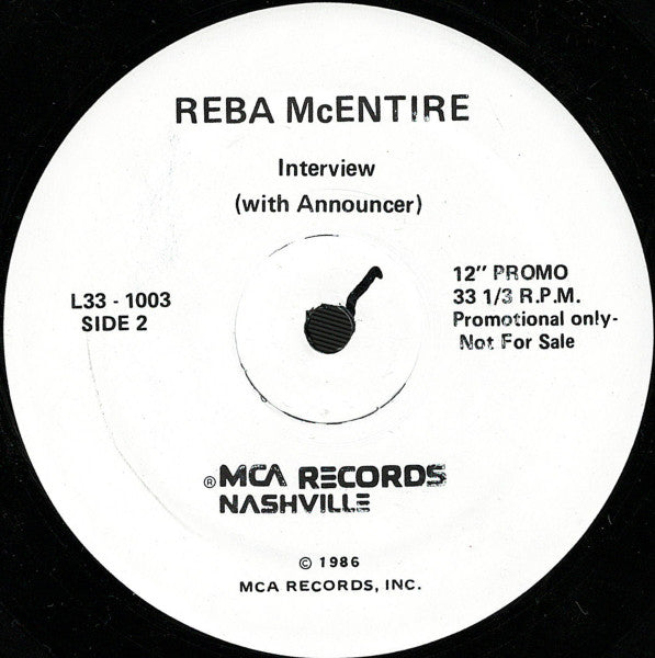 Reba McEntire : Interview (With Announcer) (LP, Promo)