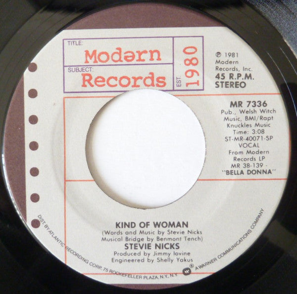 Stevie Nicks With Tom Petty And The Heartbreakers : Stop Draggin' My Heart Around (7", Single, SP )