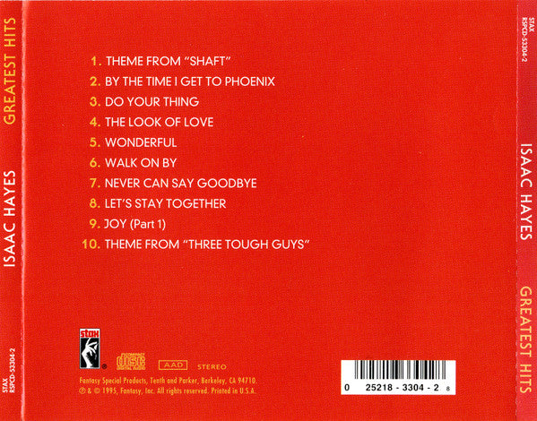 Isaac Hayes : Greatest Hits (CD, Comp)