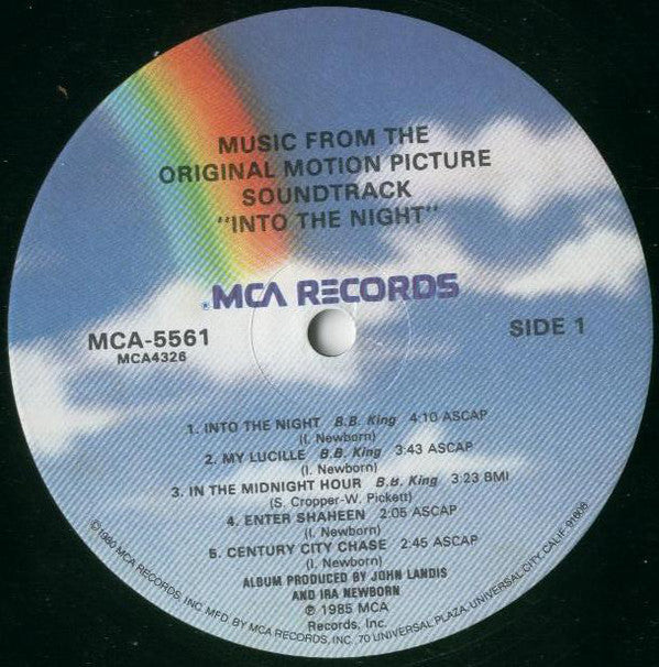 Various : Into The Night (Music From The Original Motion Picture Soundtrack) (LP, Album)