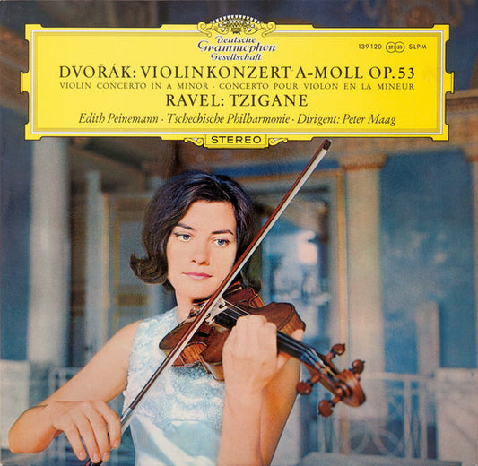 Dvořák* / Ravel* - Edith Peinemann ∙ Tschechische Philharmonie* ∙ Dirigent: Peter Maag : Violinkonzert A-moll Op. 53 = Violin Concerto In A Minor = Concerto Pour Violon En La Mineur / Tzigane (LP)
