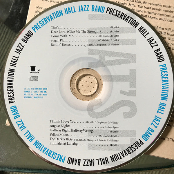 Preservation Hall Jazz Band : That's It! (CD, Album)