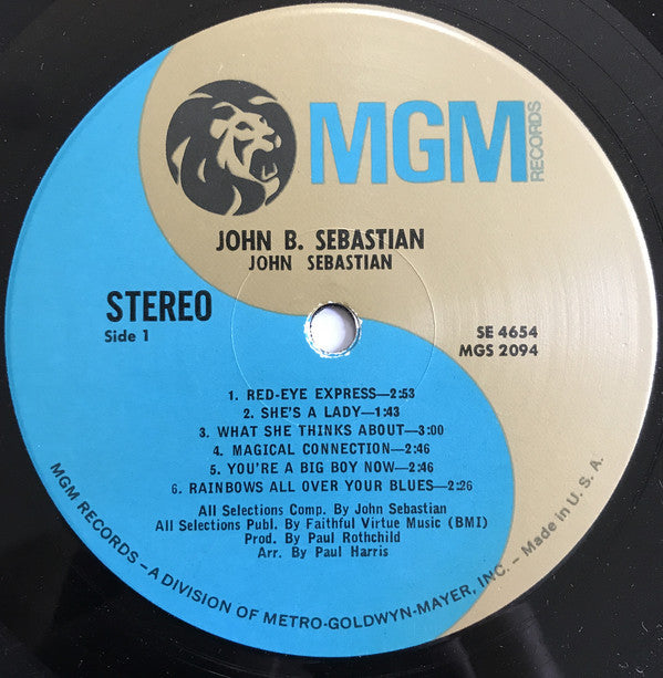 John B. Sebastian* : John B. Sebastian (LP, Album, Gat)