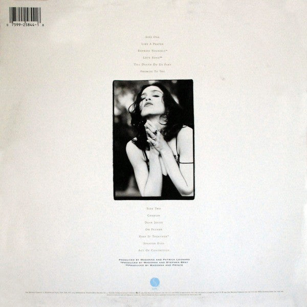 Madonna : Like A Prayer (LP, Album, Spe)