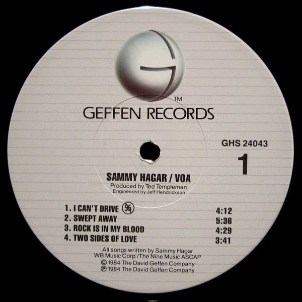 Sammy Hagar : VOA (LP, Album, Win)