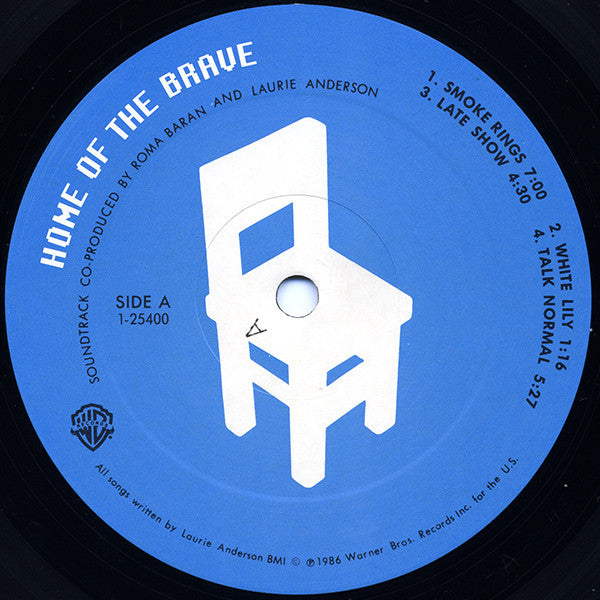 Laurie Anderson : Home Of The Brave (LP, Album, All)