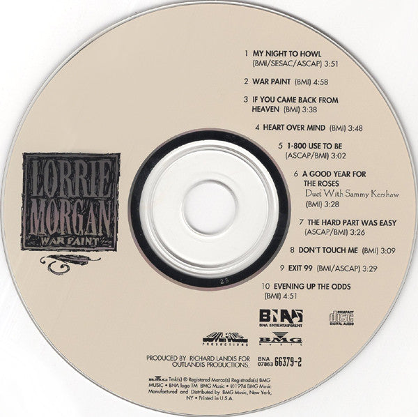 Lorrie Morgan : War Paint (CD, Album)