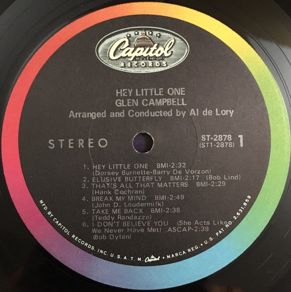 Glen Campbell : Hey, Little One (LP, Album, Jac)