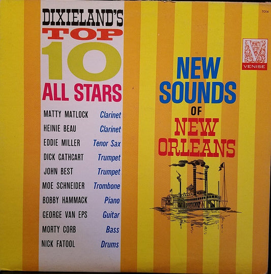 Matty Matlock And His Dixie-Men / Morty Corb And His Dixie All-Stars : New Sounds Of New Orleans (LP)
